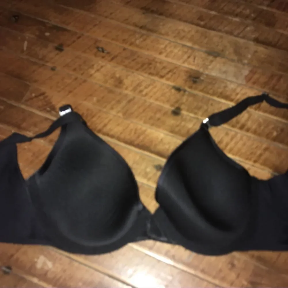 Soma Vanishing back black comfortable demi 32C bra